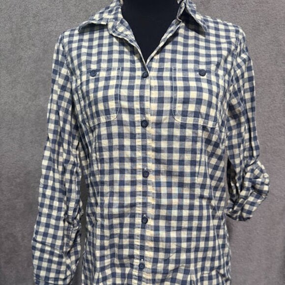 L.L. Bean Sample Size Plaid Button Down - Picture 1 of 2